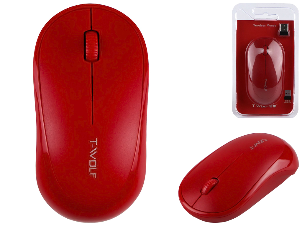 Бездротова Миша TWolf Q18 2.4G Колір Червоний