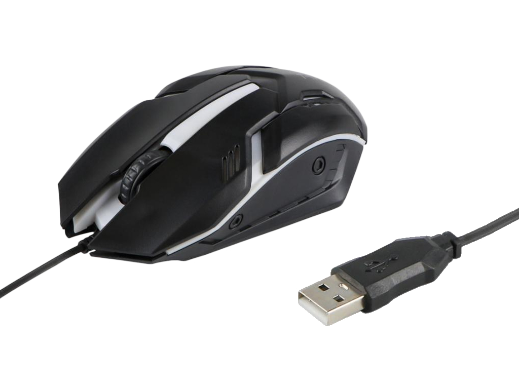 Клавиатура и мышь TWolf TF200, проводные, USB, мембранные, подсветка, DPI 1200, ENG/RU, цвет черный