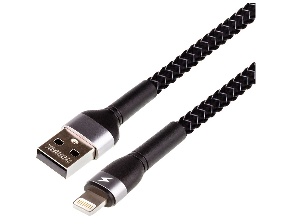 Кабель USB Remax RC-124i Jany Lightning Цвет Чёрный
