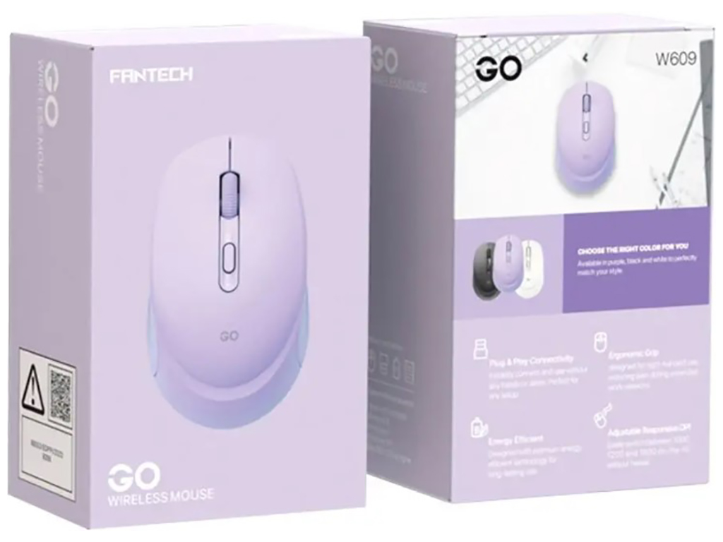 Беспроводная Мышь Fantech GO W609 Цвет Фиолетовый