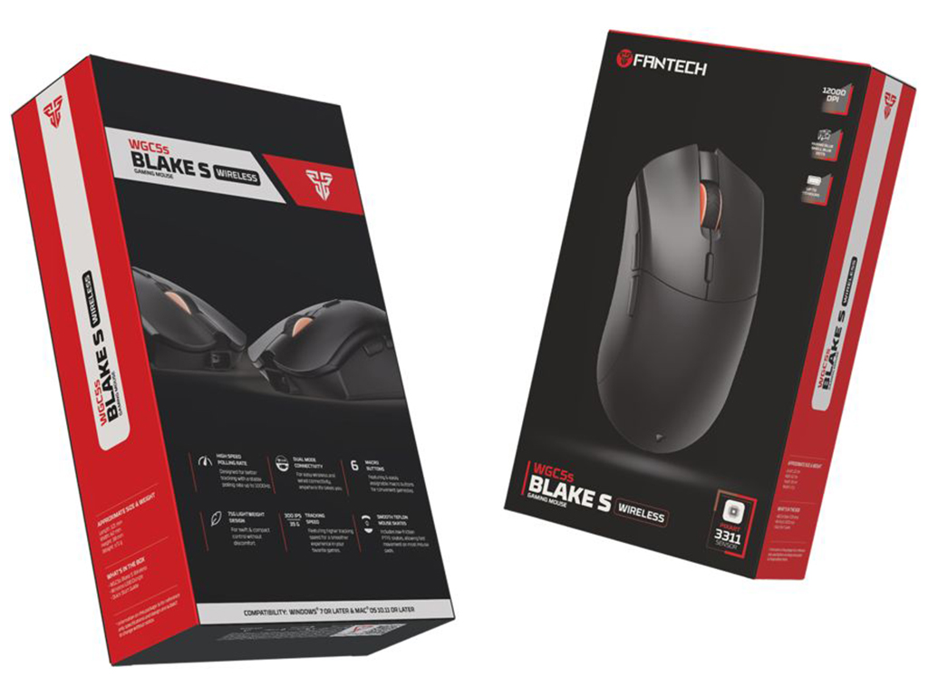 Беспроводная Мышь Игровая Fantech WGC5S Blake Цвет Черный