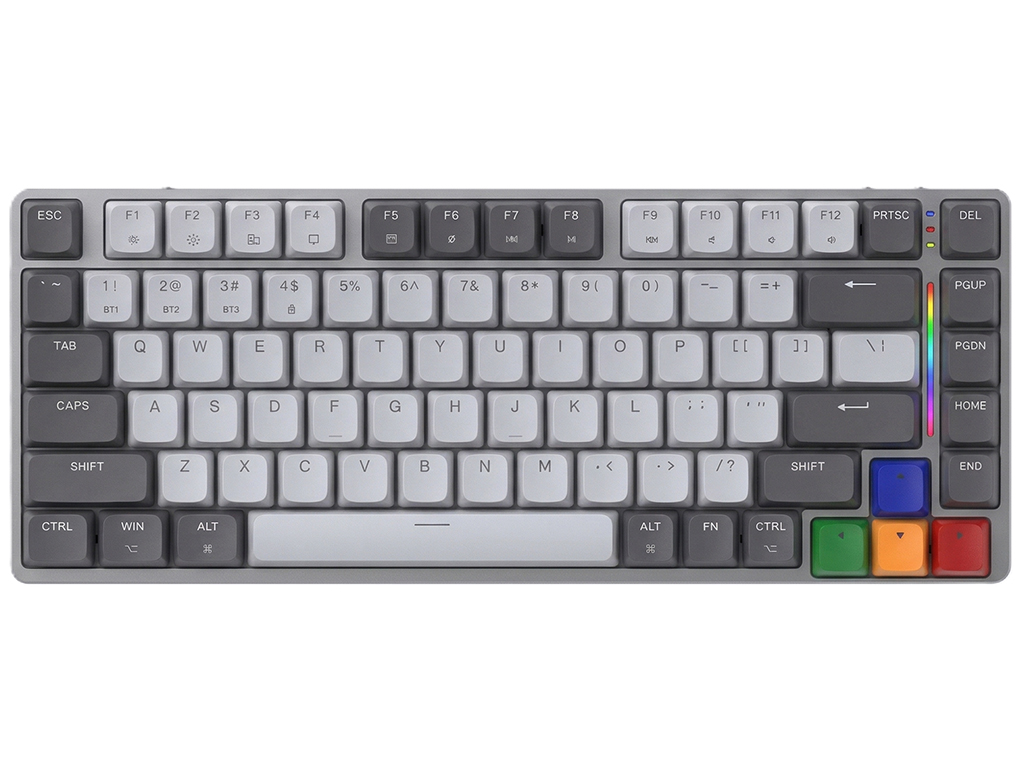 Клавиатура игровая Fantech Maxfit, Brown switch, bluetooth/2.4g, 2000mah, Type‑C, eng, цвет серый