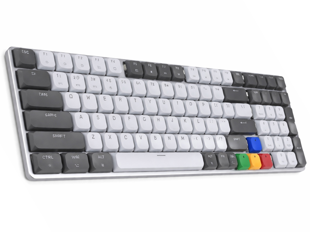 Клавиатура игровая Fantech Maxfit, Brown switch, bluetooth/2.4g, 2500mah, Type‑C, eng, цвет серый