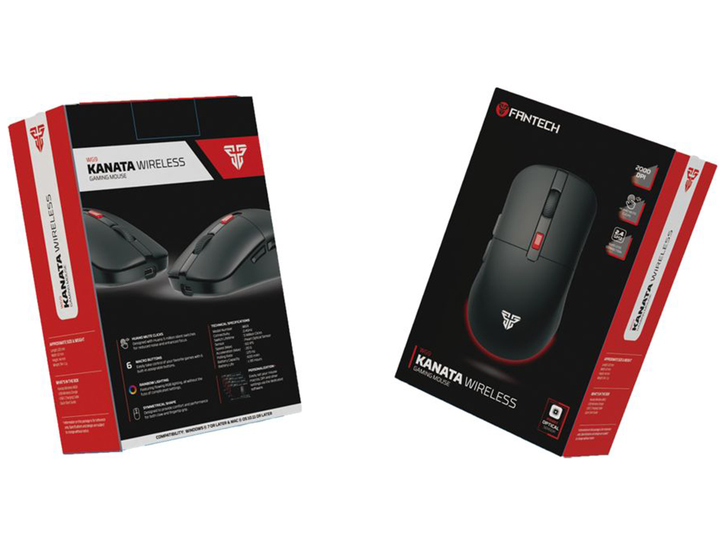 Мышь беспроводная игровая Fantech WG9 Kanata Цвет Черный