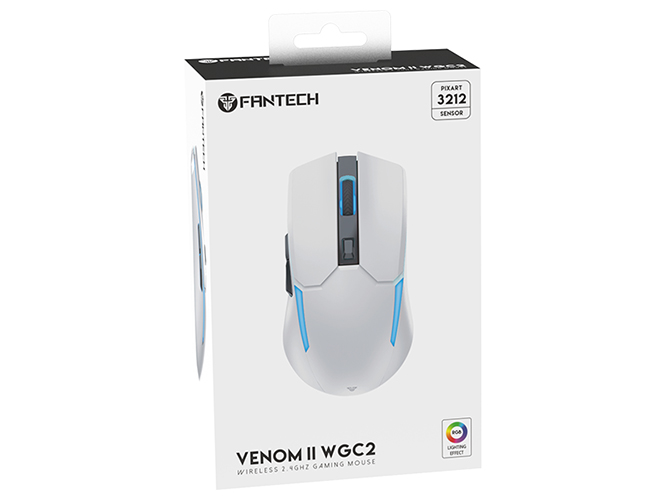 Беспроводная Мышь Игровая Fantech WGC2 Venom II Vibe Цвет Белый