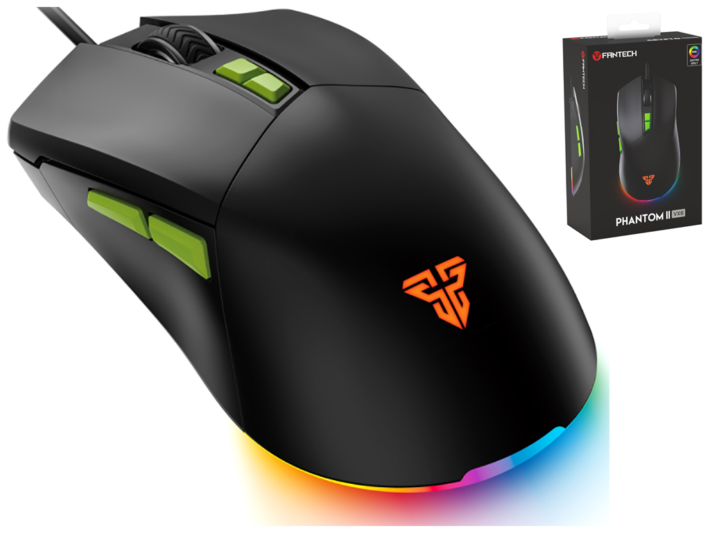 USB Мышь Игровая Fantech VX6 Venom Go (Phantom II) Цвет Черный