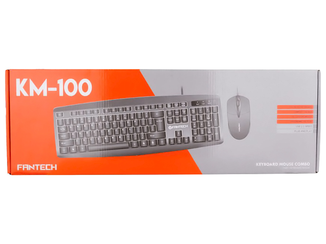 Клавиатура и Мышь Fantech KM100 Чёрный