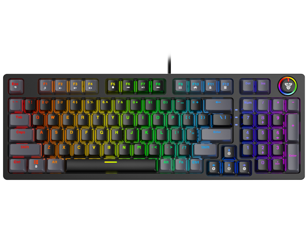 Клавиатура Игровая Fantech ATOM96 MK890 Red Switch, цвет Черный/Серый