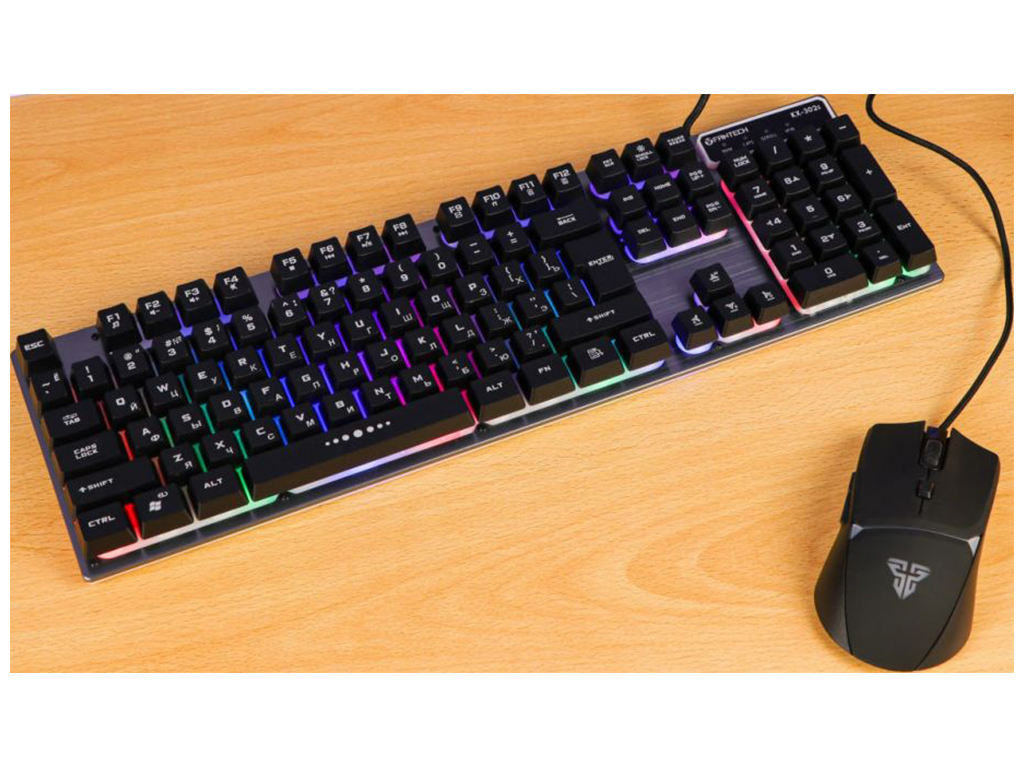Клавіатура і Миша Fantech Major KX302s Колір Чорний