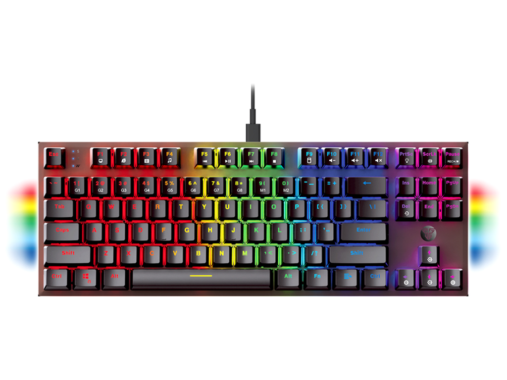 Клавиатура Игровая Fantech MAXFIT 87 MK856 RGB Red Switch, цвет Черный