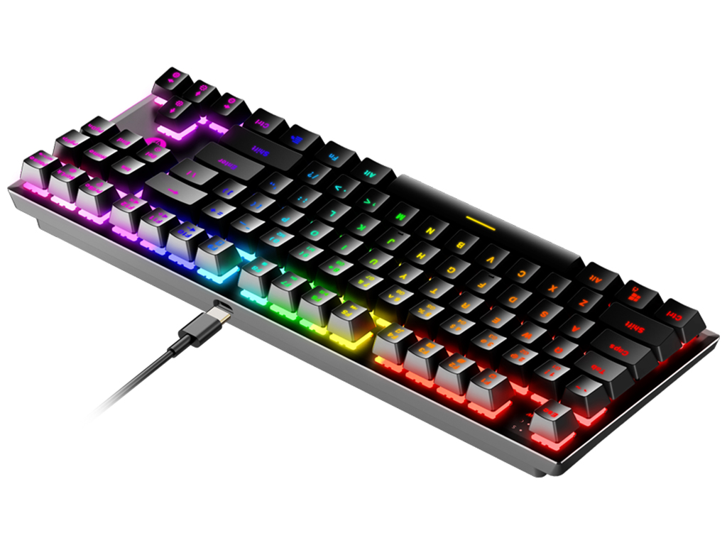 Клавиатура Игровая Fantech MAXFIT 87 MK856 RGB Red Switch, цвет Черный