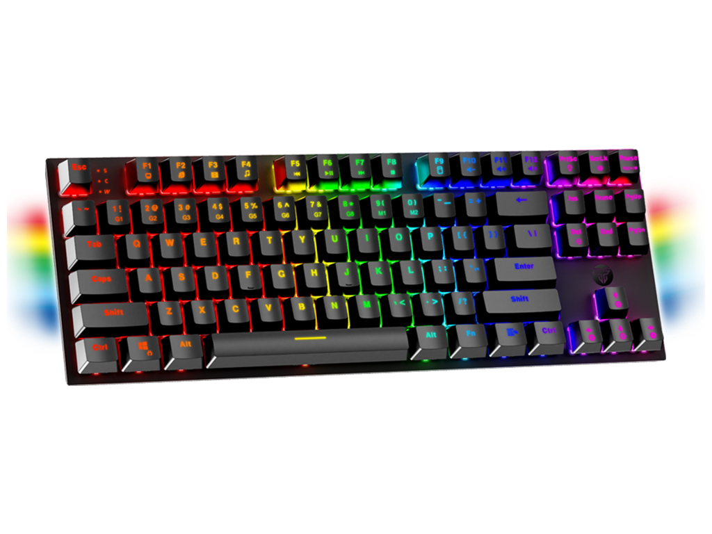 Клавиатура Игровая Fantech MAXFIT 87 MK856 RGB Red Switch, цвет Черный