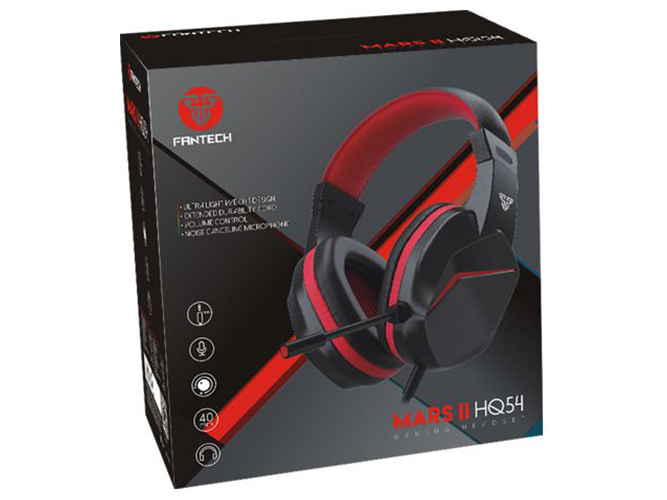 Игровые наушники Fantech HQ54 Mars II Цвет Черно-Красный