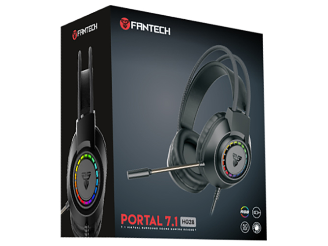 Ігрові Навушники Fantech HG28 Portal, колір Чорний