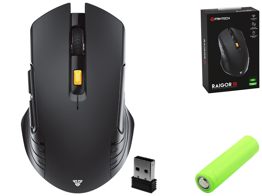 Беспроводная Мышь Игровая Fantech WG12R Raigor III, цвет Черный