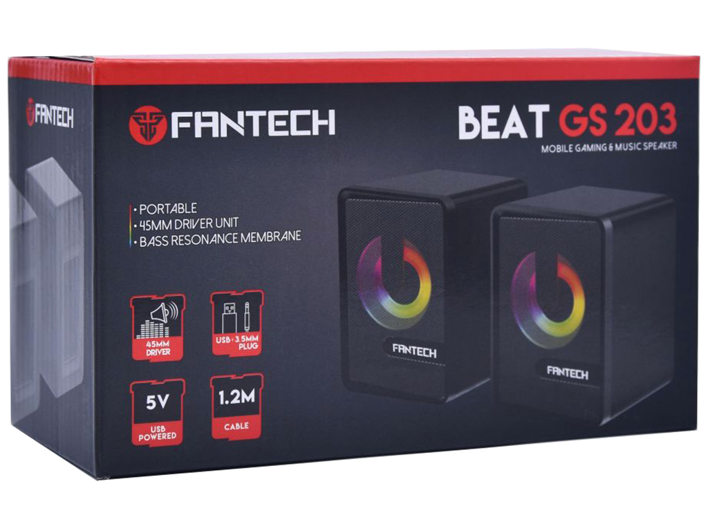 Комп'ютерні колонки Fantech GS203 Beat Чорний