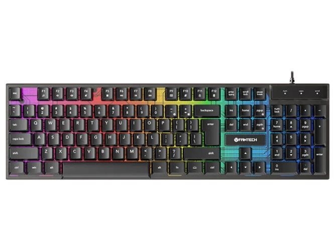 Игровой комплект 5в1 Fantech P51 (клавиатура, мышь, коврик, наушники с подставкой), Цвет Черный