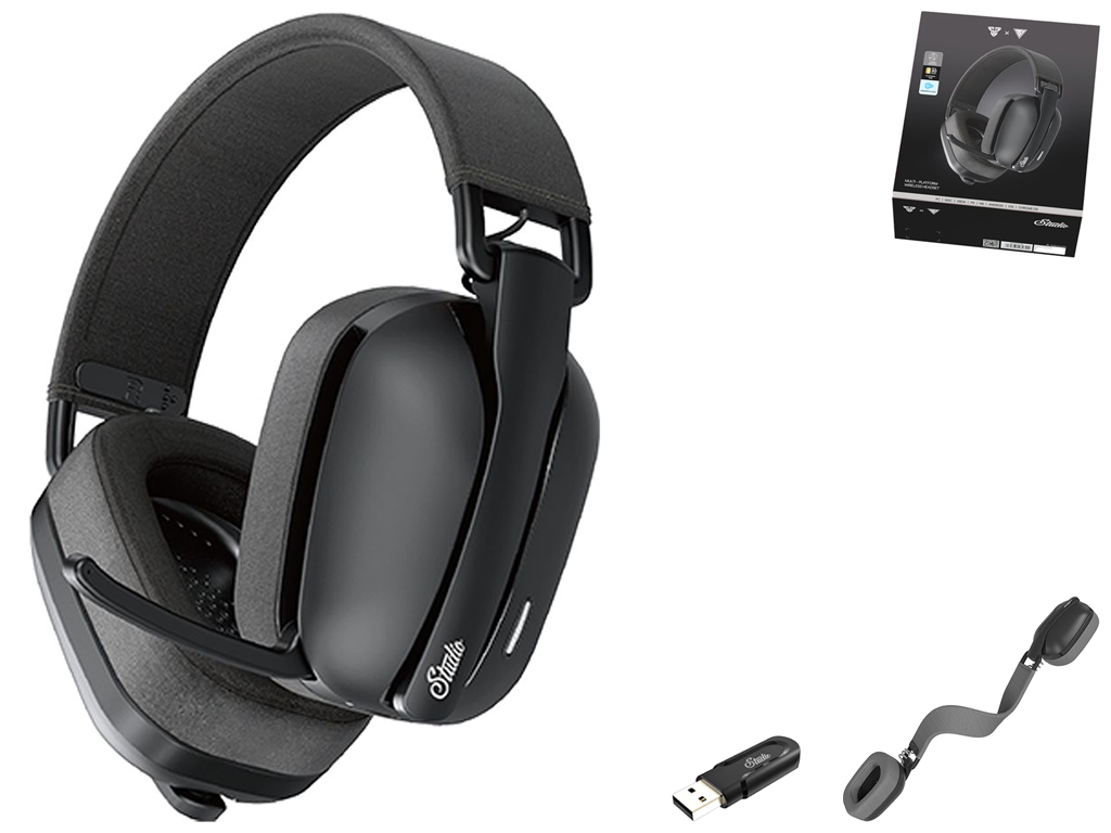 Игровые Наушники Fantech WHG03 Studio, 3 мodes (Wired, BT, 2.4Ghz) Цвет Черный