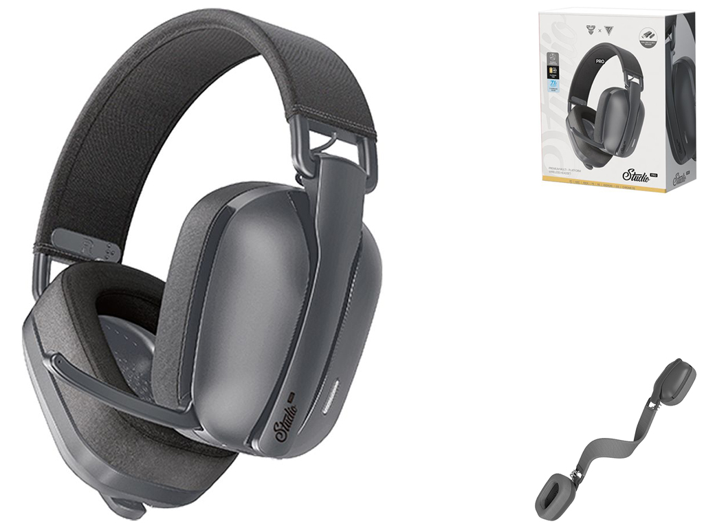Игровые Наушники Fantech WHG03 Pro Studio, 4 мodes (Wired, BT, 2.4Ghz, 7.1) Цвет Серый