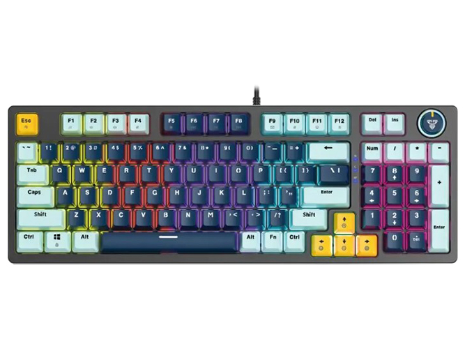 Клавіатура ігрова Fantech ATOM81 MK875V2 Red Switch, Колір Navy