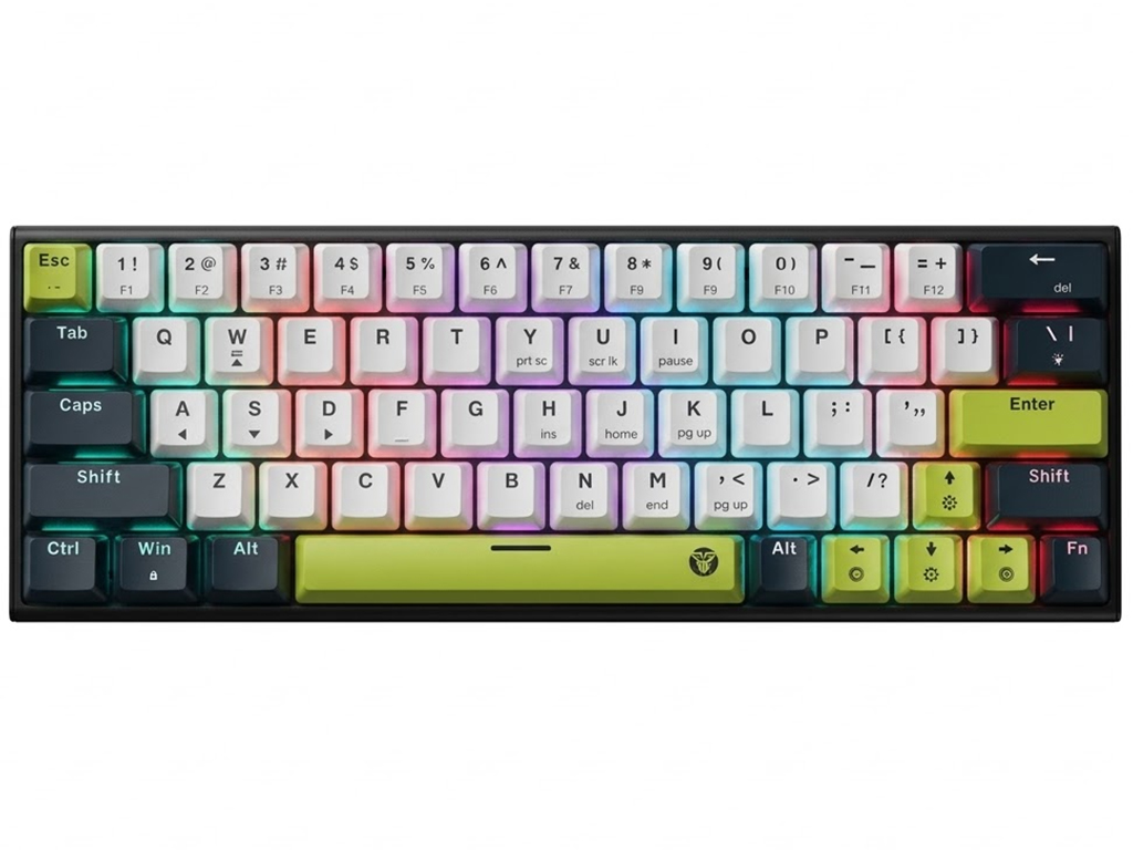 Клавиатура игровая Fantech ATOM63 MK874V2 MIZU, Blue Switch,  подсветка, Type‑C, ENG, цвет черный