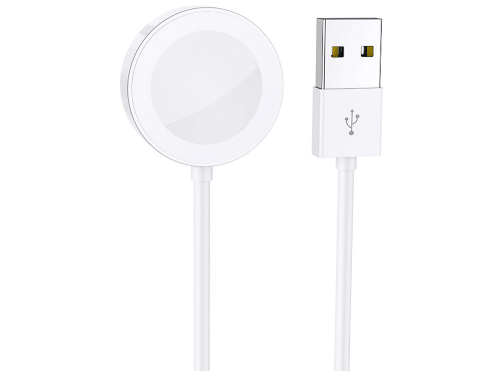 Бездротовий Зарядний Пристрій Borofone BQ13 (iWatch 1-8, SE/SE2/Ultra) Колір Бiлий