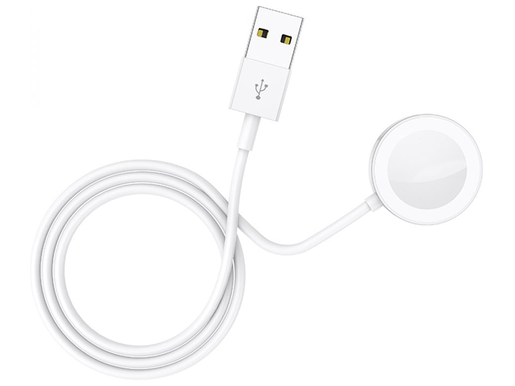 Бездротовий Зарядний Пристрій Borofone BQ13 (iWatch 1-8, SE/SE2/Ultra) Колір Бiлий