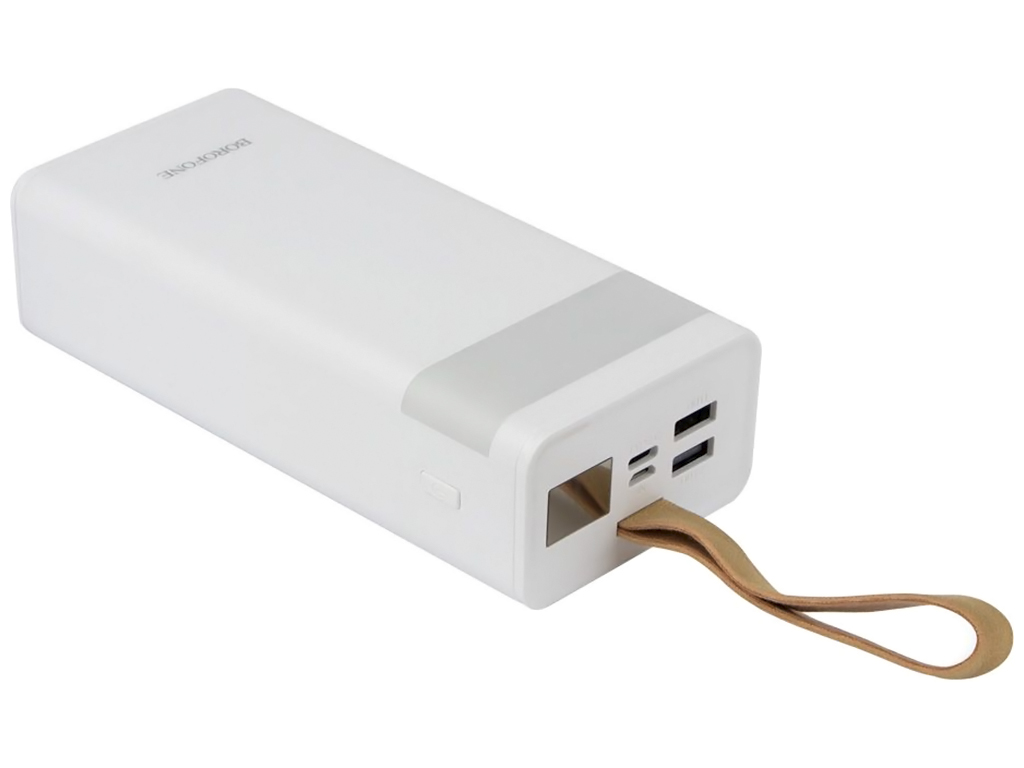 Power Bank Borofone BJ18A Coolmy digital display 30000 mAh, Білий