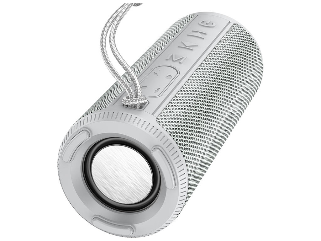 Колонка Borofone BR22, 10Вт, Bluetooth 5.1, 1200mAh, Micro-USB, пластик, 205×85×80мм, цвет серый