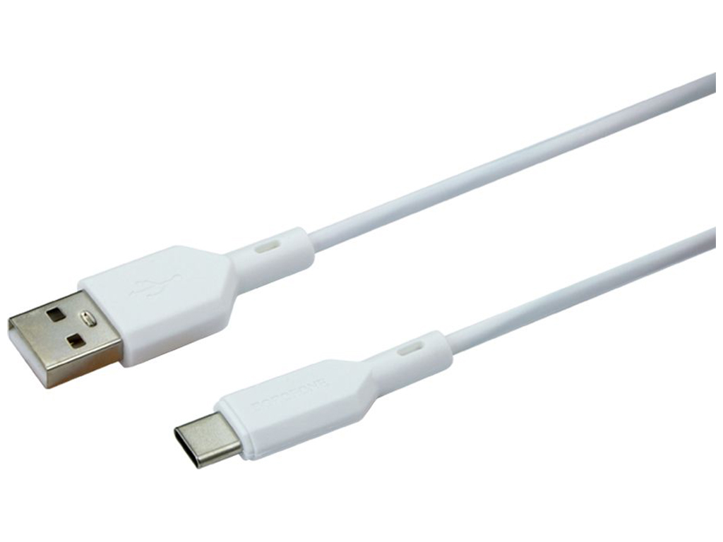 Кабель USB Borofone BX70 Type-C Колір Бiлий