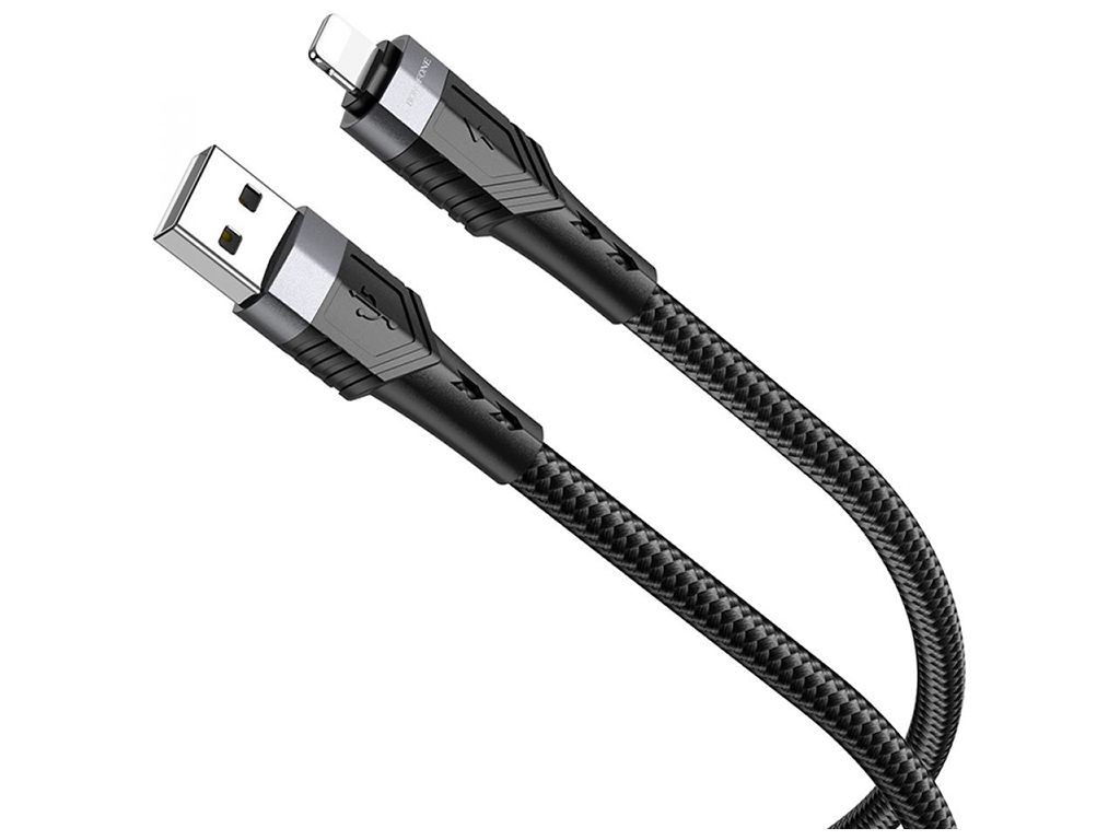 Кабель USB Borofone BU35 Lightning 1,2m, Чорний