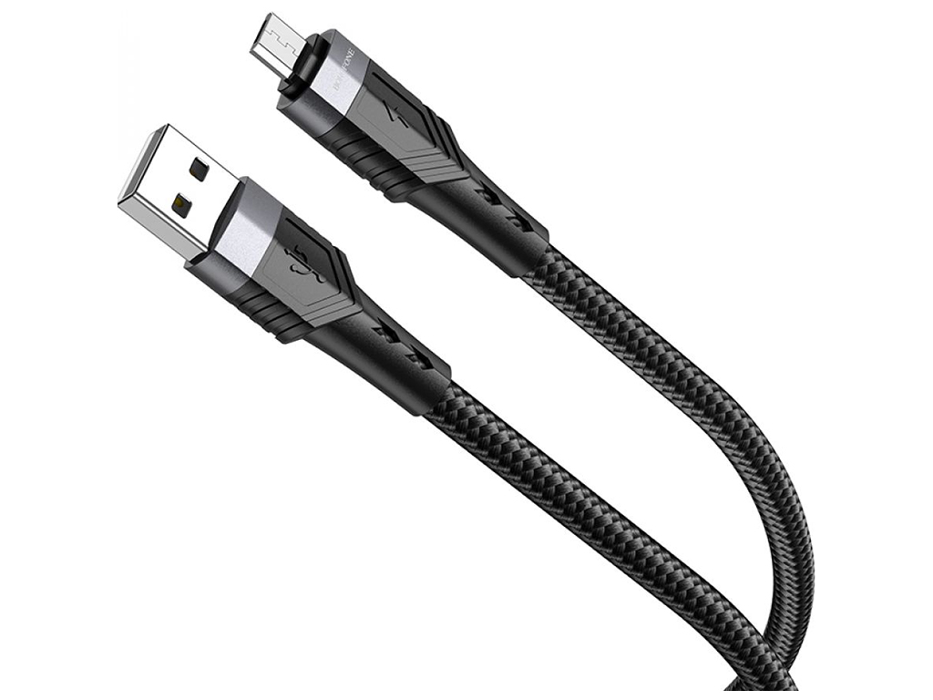 Кабель USB Borofone BU35 Micro 1,2m, Чорний