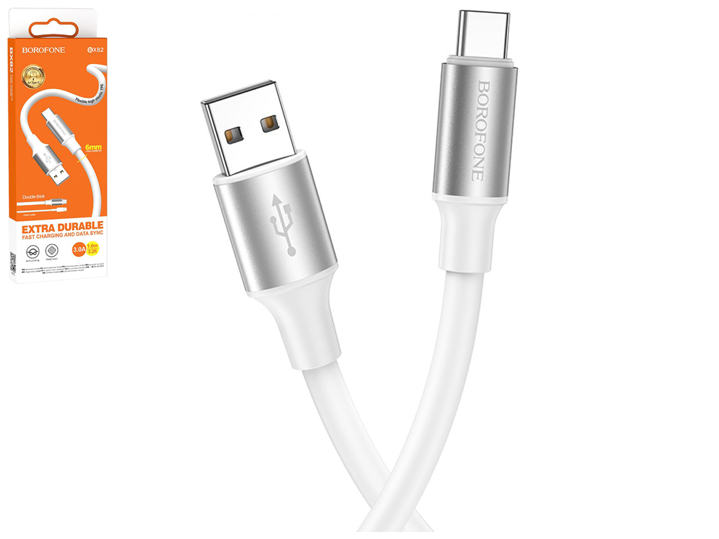 Кабель USB Borofone BX82 Type-C, Білий