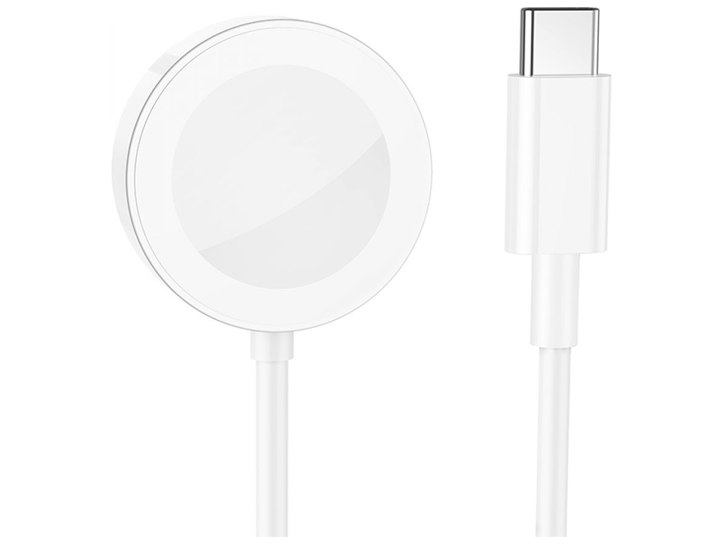 Бездротовий Зарядний Пристрій Borofone BQ13C (iWatch 1-8, SE/SE2/Ultra) Колір Бiлий