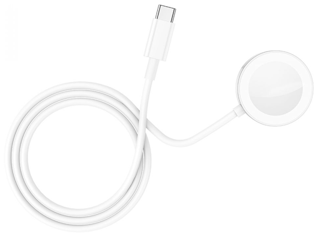 Бездротовий Зарядний Пристрій Borofone BQ13C (iWatch 1-8, SE/SE2/Ultra) Колір Бiлий