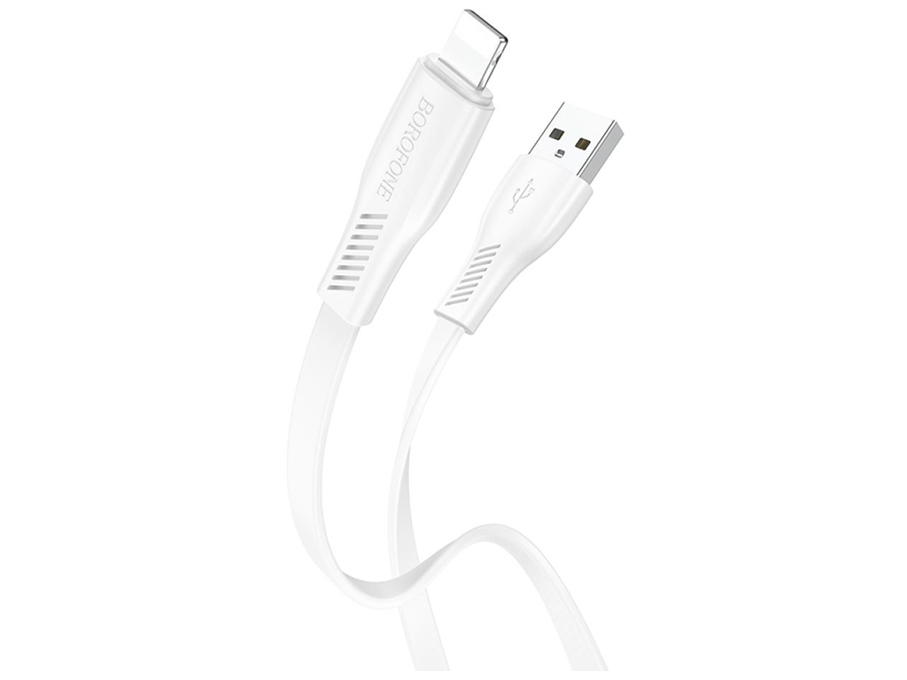 Кабель USB Borofone BX85 Lightning 2.4A, Білий