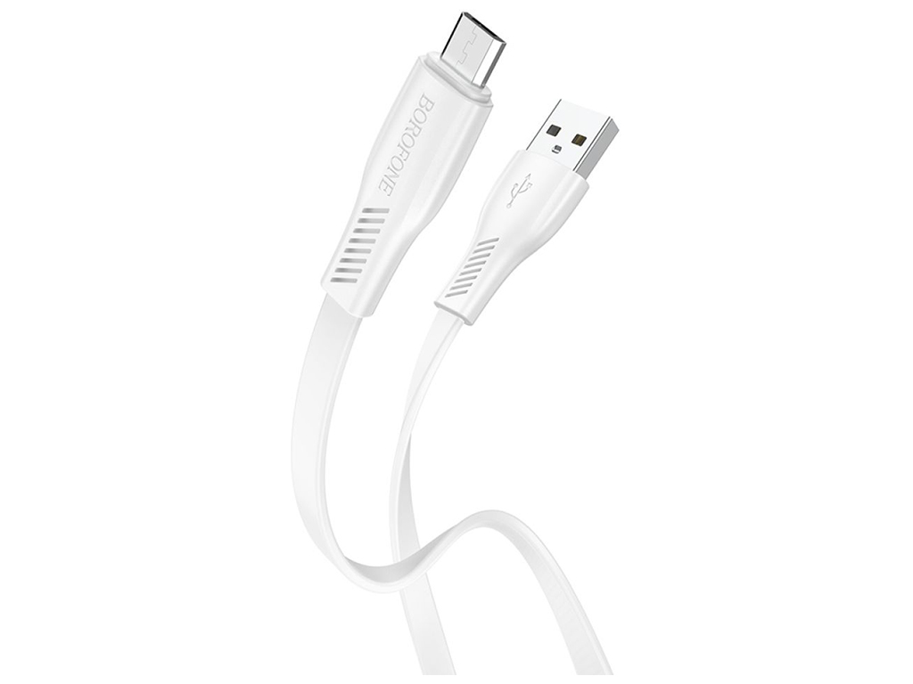 Кабель USB Borofone BX85 Micro 2.4A, Білий