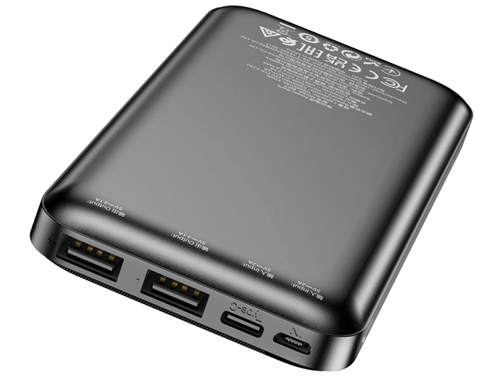 Універсальна Мобільна Батарея BJ27 Pindar 10000 mAh, Чорний