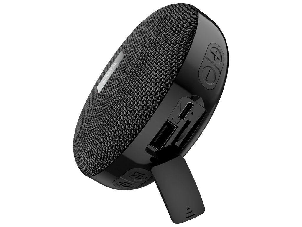 Колонка Borofone BR27, 5Вт, Bluetooth 5.1, 500mAh, Type-C, ABS пластик, 97×97×47мм, цвет черный