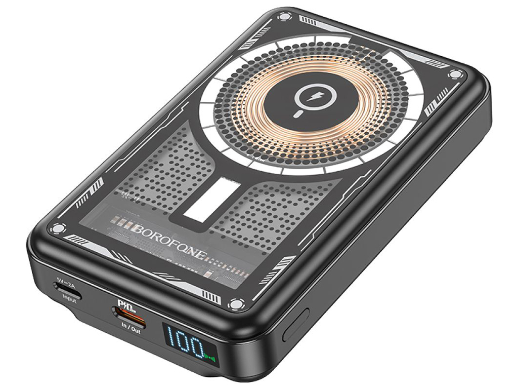 Power Bank Borofone BJ29 Discovery Edition PD20W magnetic wireless fast charging 10000mAh Цвет Черны