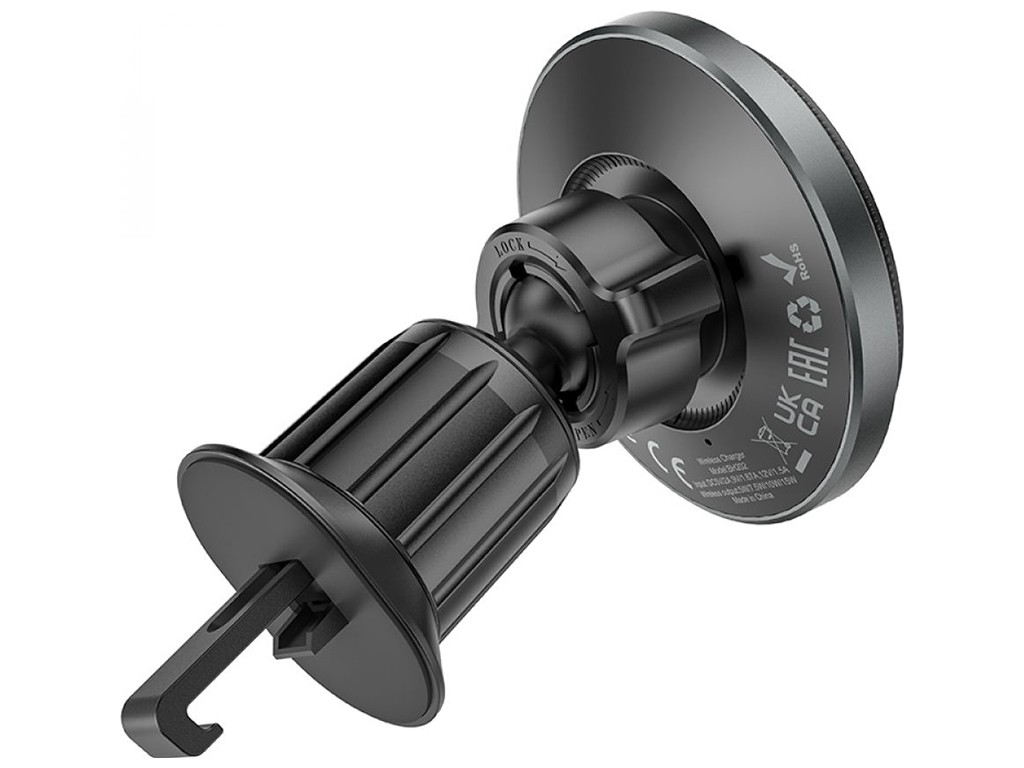 Автотримач Borofone BH202 Seaside Magnetic Wireless 15W Колір Сiрий