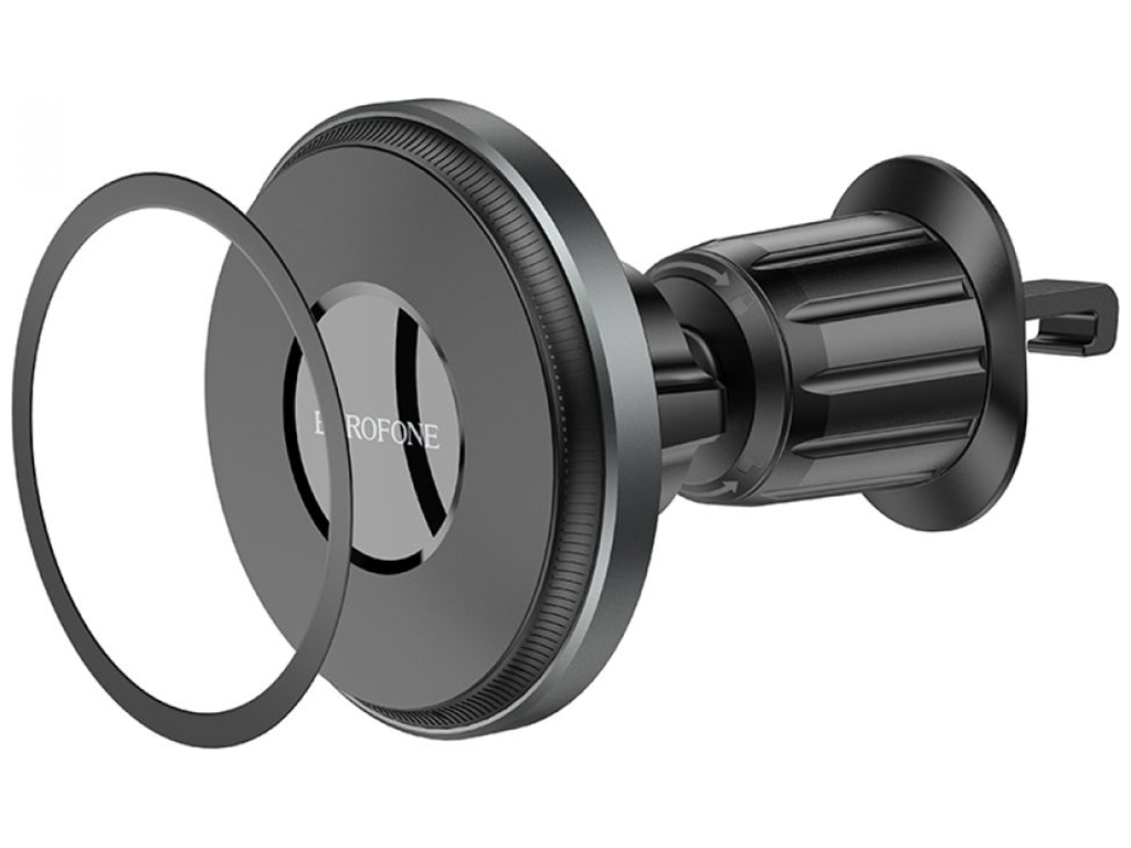 Автотримач Borofone BH202 Seaside Magnetic Wireless 15W Колір Сiрий