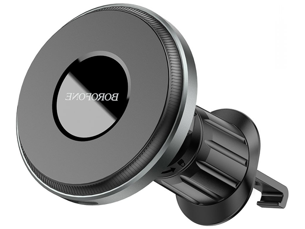 Автотримач Borofone BH202 Seaside Magnetic Wireless 15W Колір Сiрий