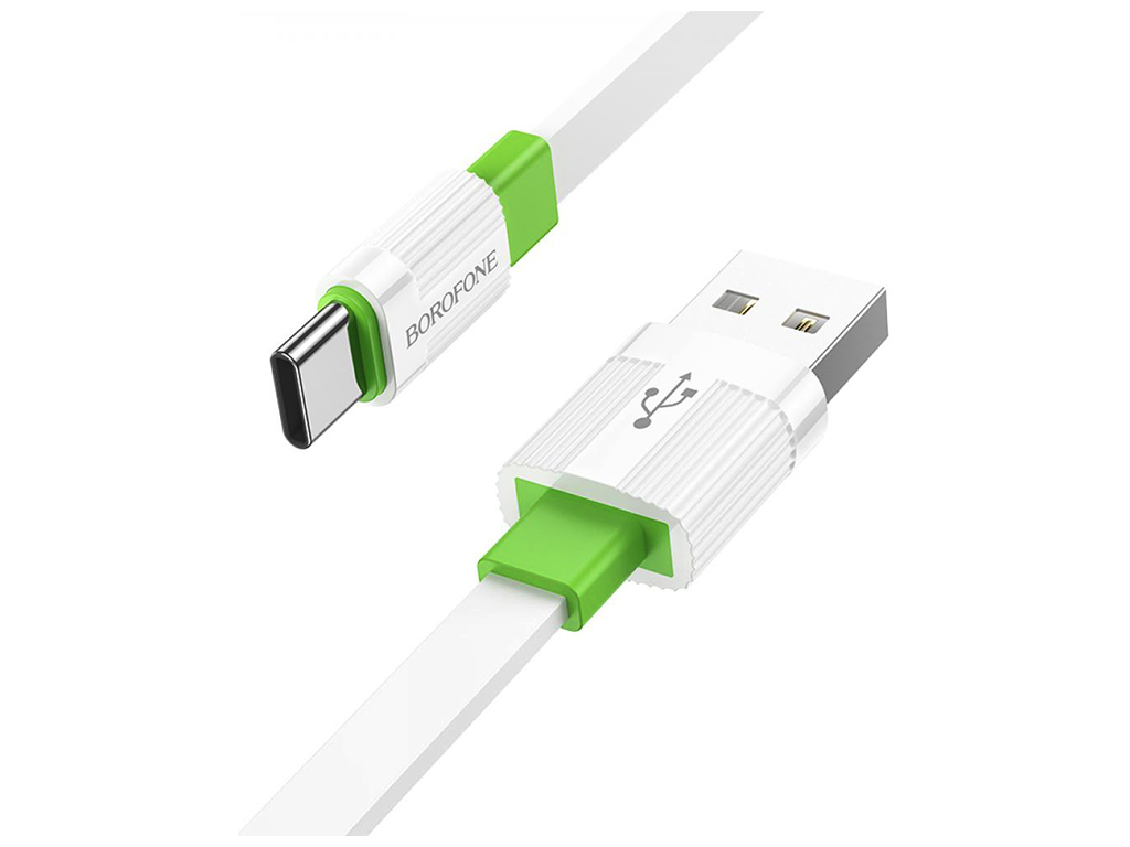 Кабель USB Borofone BX89 Union Type-C 3A Колір Біло-зелений
