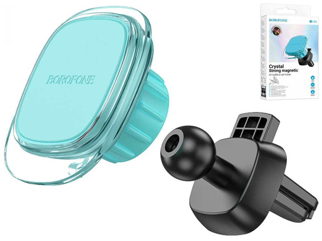Автотримач Borofone BH82 Clear magnetic, бірюзовий