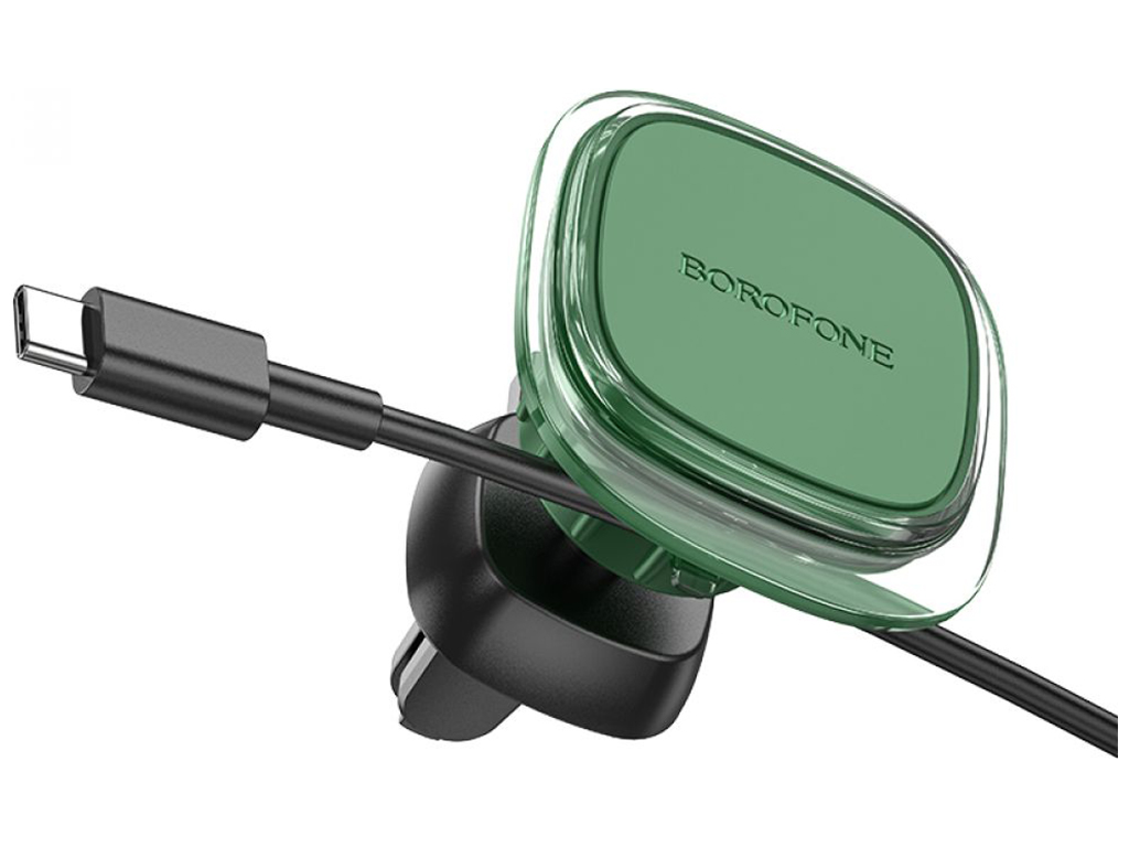 Автотримач Borofone BH82 Clear magnetic, зелений