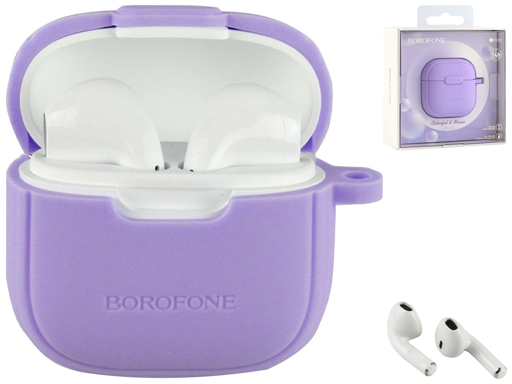 Блютуз Стерео Гарнитура Borofone BW29 Цвет Фиолетовый