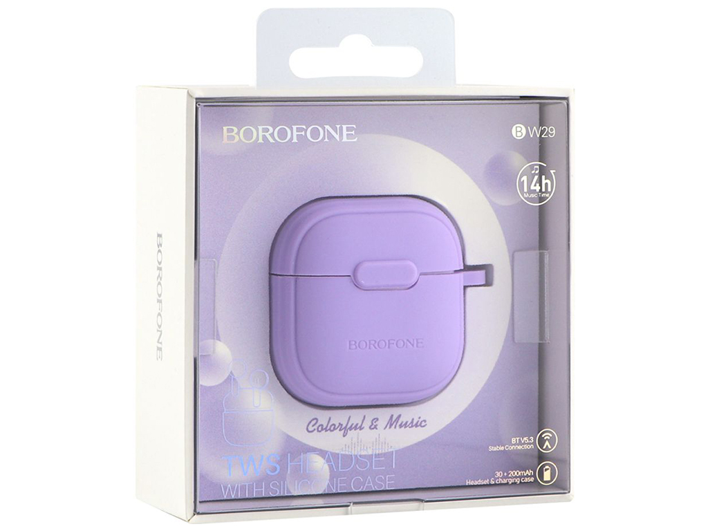 Блютуз Стерео Гарнитура Borofone BW29 Цвет Фиолетовый