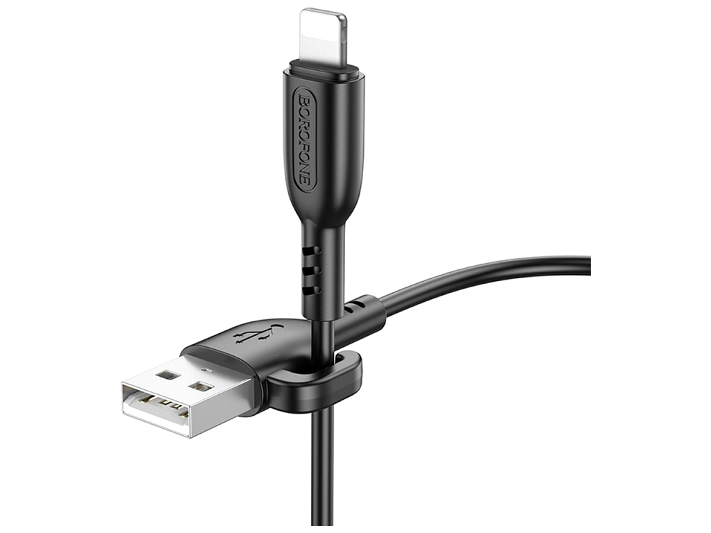 Кабель USB Borofone BX91 Lightning 2.4A Колір Чорний