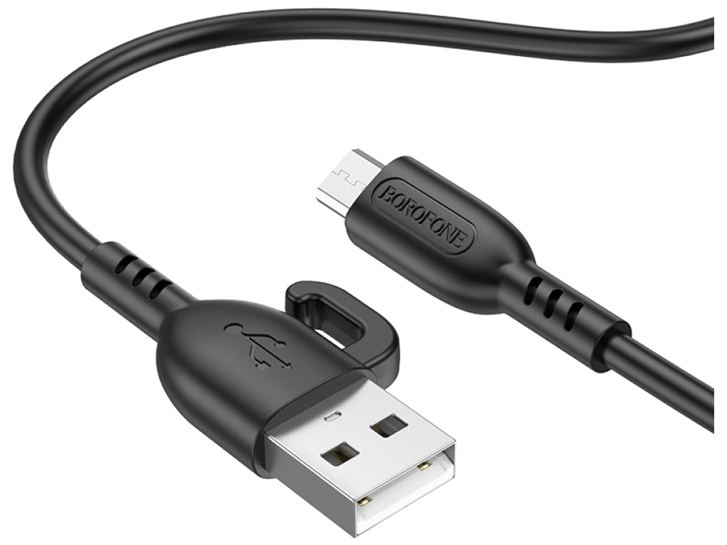 Кабель USB Borofone BX91 Micro 2.4A Колір Чорний